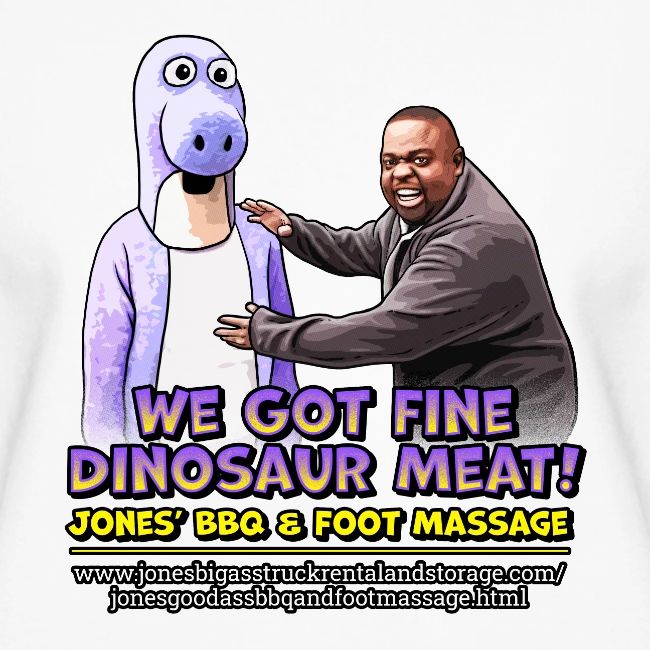 Dinosaur Meat design - Jones BBQ & Foot Massage