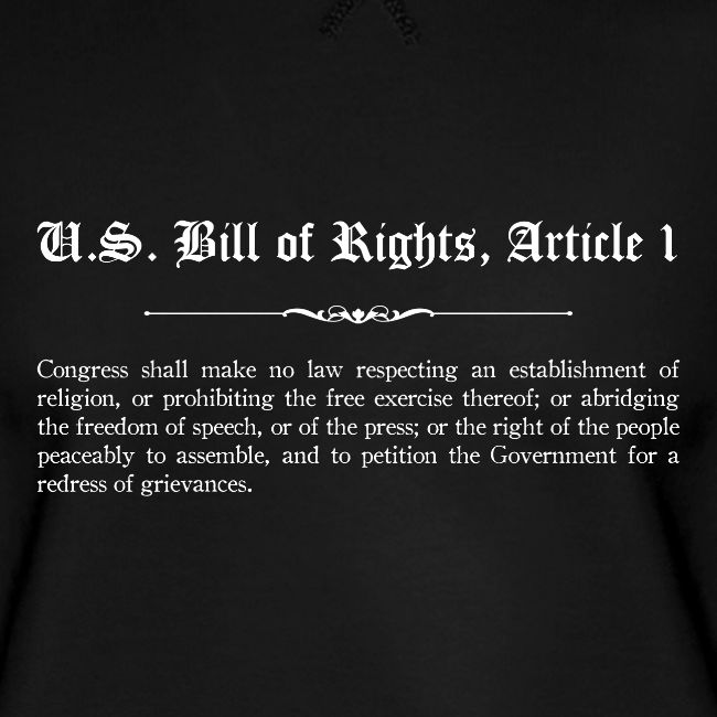 U.S. Bill of Rights - Article 1