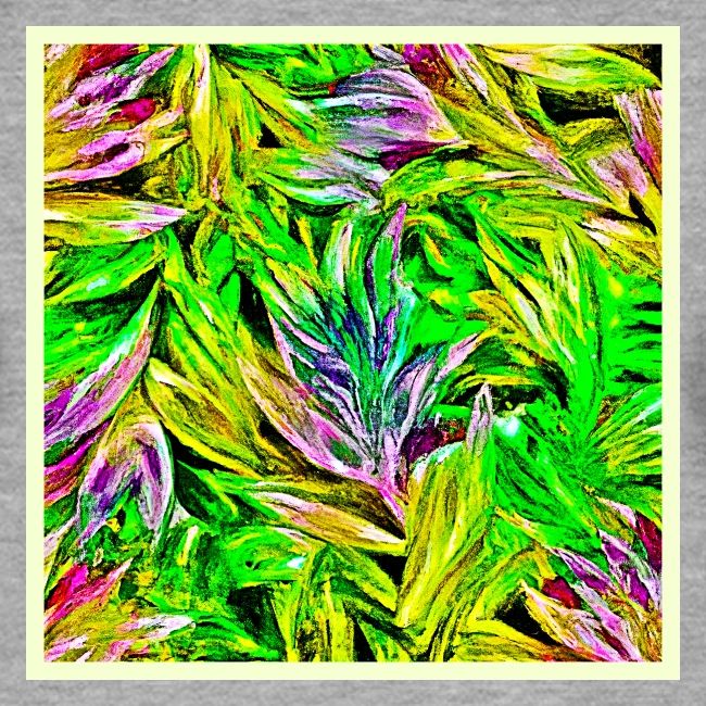 Vibrant Plant Strokes Design