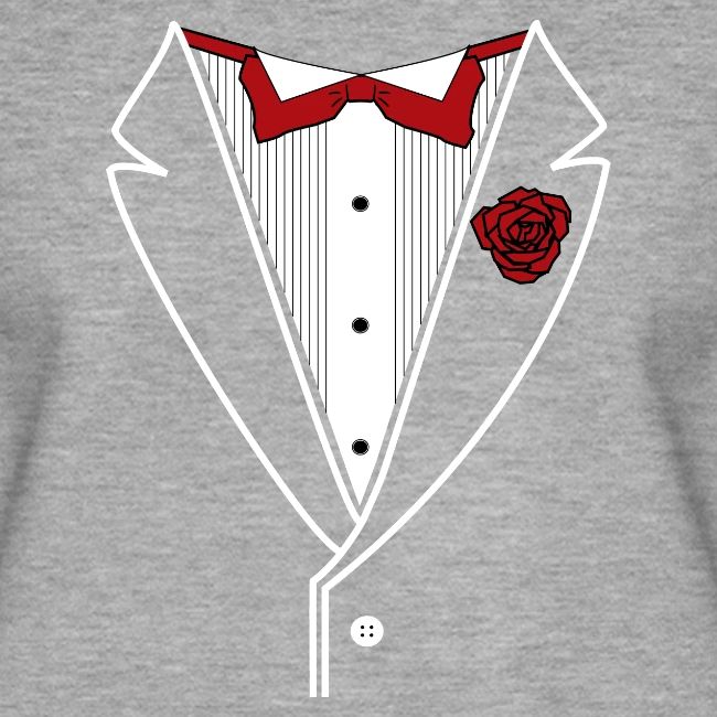 Tuxedo Shirt with Red bowtie