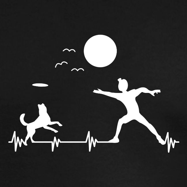 Heartbeat Dog Frequency Frisbee Shirt Gift Idea