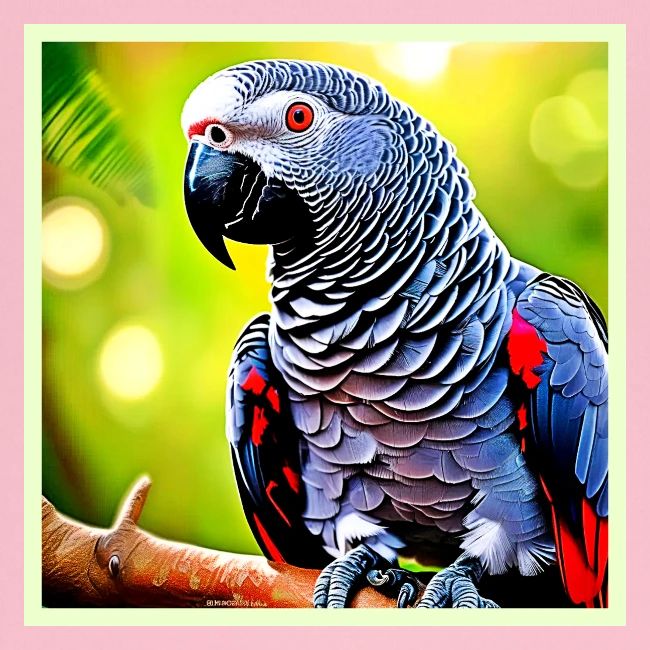 Talking African Grey Parrot