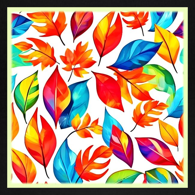 Autumn Leaves Abstract Pattern