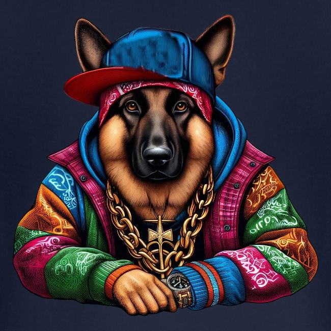 German Shepherd The Rapper Drawing