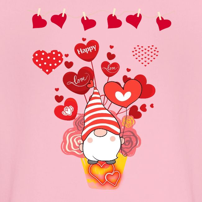 Design wrapped in love hearts, vibrating in love.