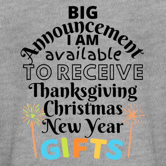 Announcement Thanksgiving Christmas New Year Gifts