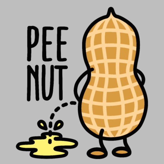 Funny Pee-nut peanut pee nut peeing peanut cartoon' Baby Organic T-Shirt |  Spreadshirt