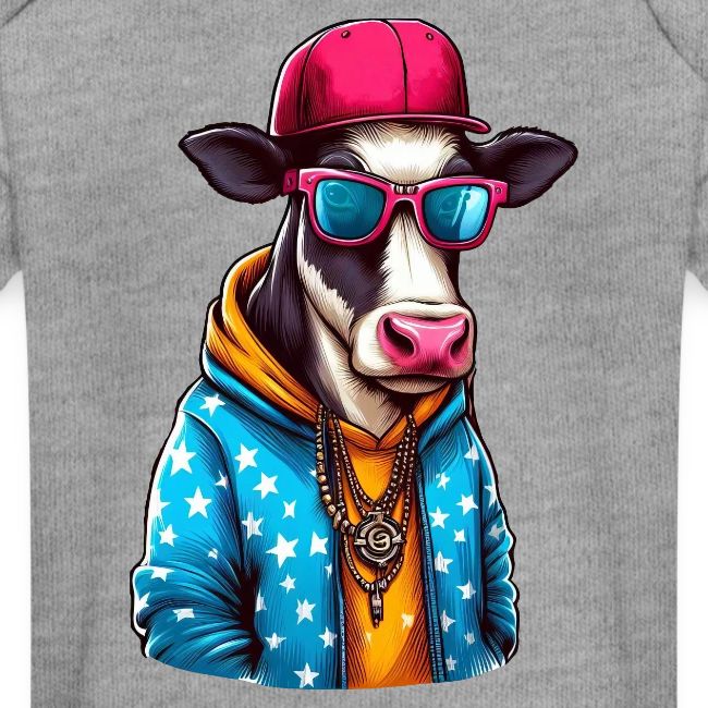 Gangster Cow Wearing a Cap