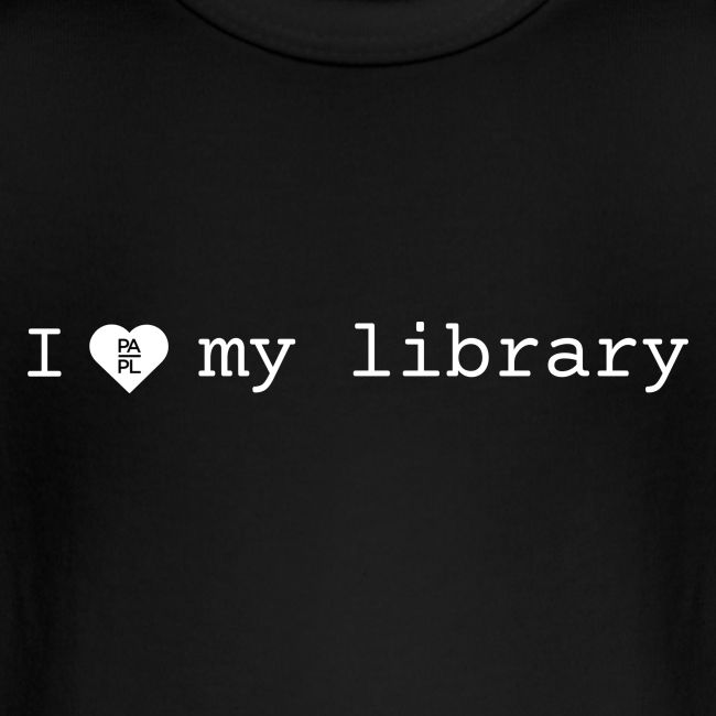 I Love My Library in White