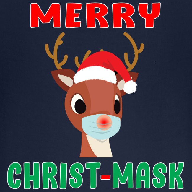 Merry Christmask Rudolph Red Nose Mask Reindeer.