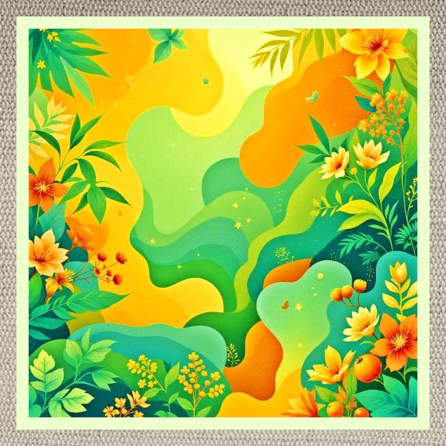 Tropical Foliage Abstract