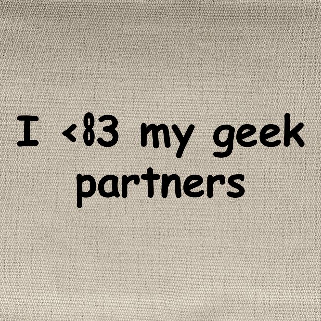 I <83 My Geek Partners (black)