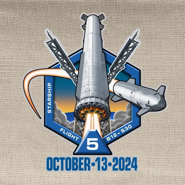 Starship Flight Test 5 - With Date