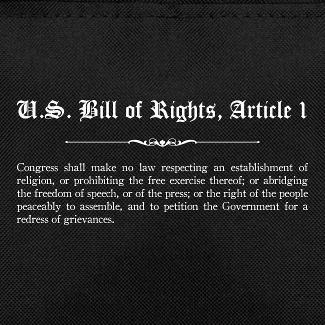 U.S. Bill of Rights - Article 1