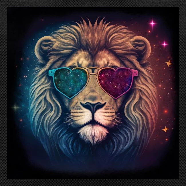Jesus Lion of Judah wearing love glasses