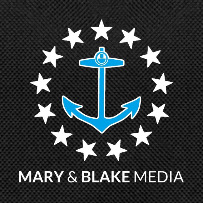 M B Logo White Stars Branded