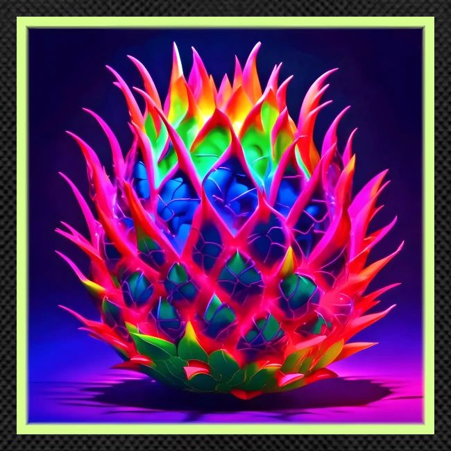 Electric Neon Dragon Fruit