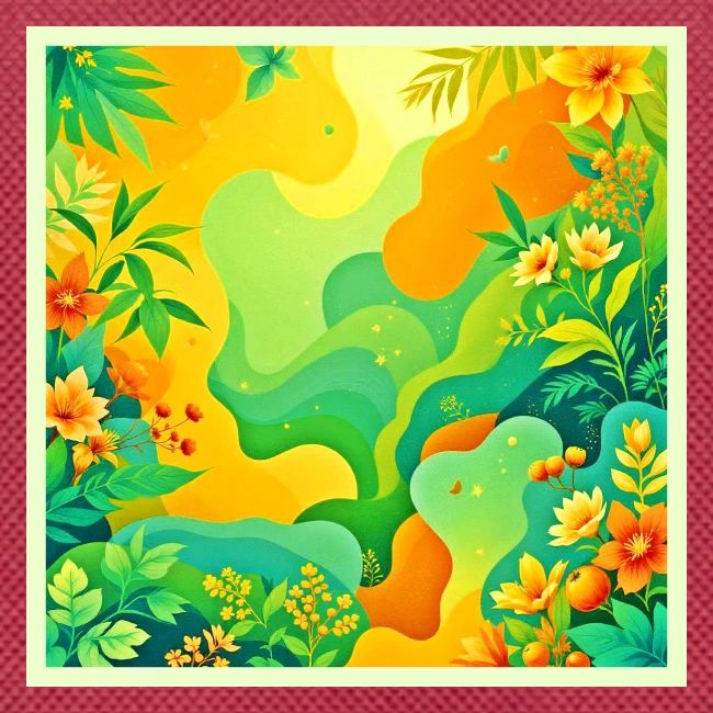 Tropical Foliage Abstract