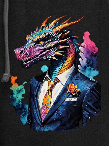 Dragon in suit