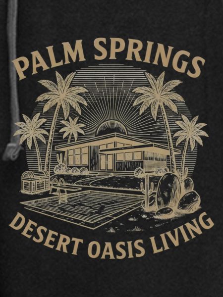 Desert Oasis Sunset Bench