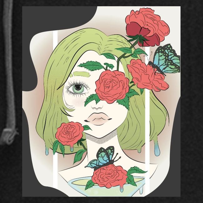 Girl with Rose Vine