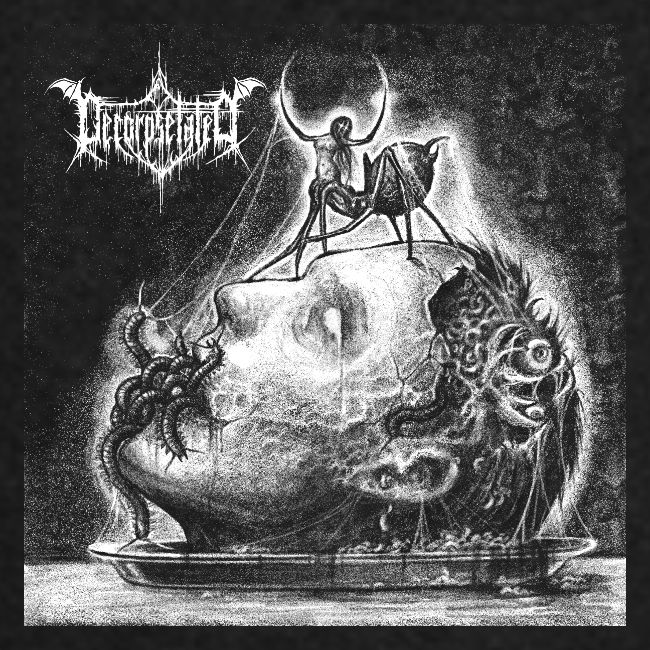 Decorpsetated - Human Words album cover, white