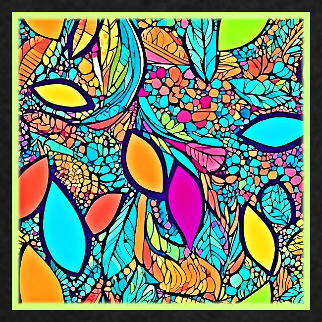 Colorful Abstract Floral Art