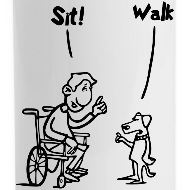 Sit and Walk. Wheelchair humor shirt