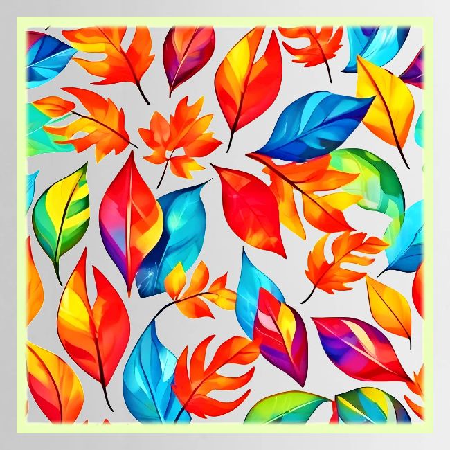Autumn Leaves Abstract Pattern