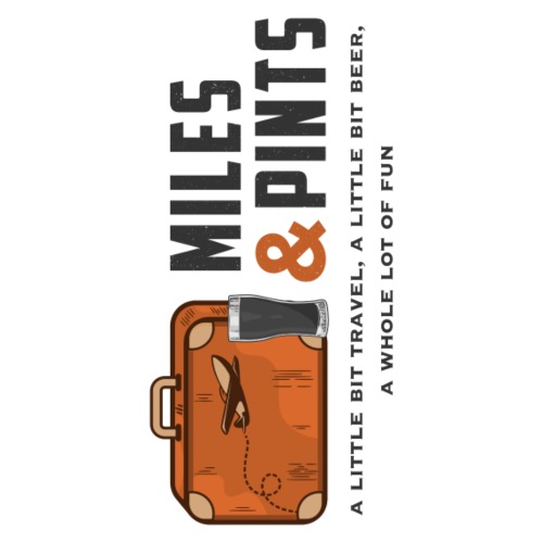 Miles & Pints Logo Water Bottle - Insulated Stainless Steel Water Bottle