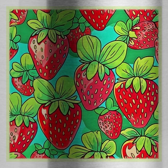 Strawberry Pop Art Pattern