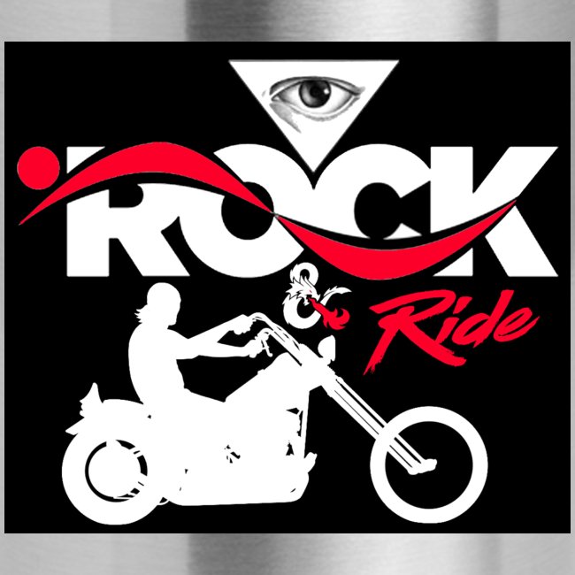Eye Rock and Ride design black & Red