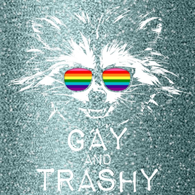 Gay and Trashy Raccoon Sunglasses Gilbert Baker