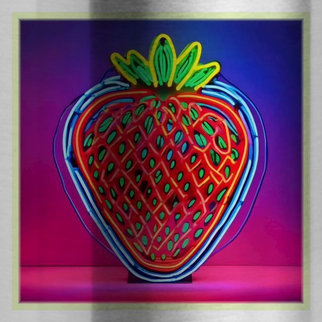 Vibrant Strawberry Neon Sign