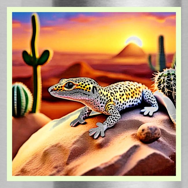 Beautiful Desert leopard Gecko Design
