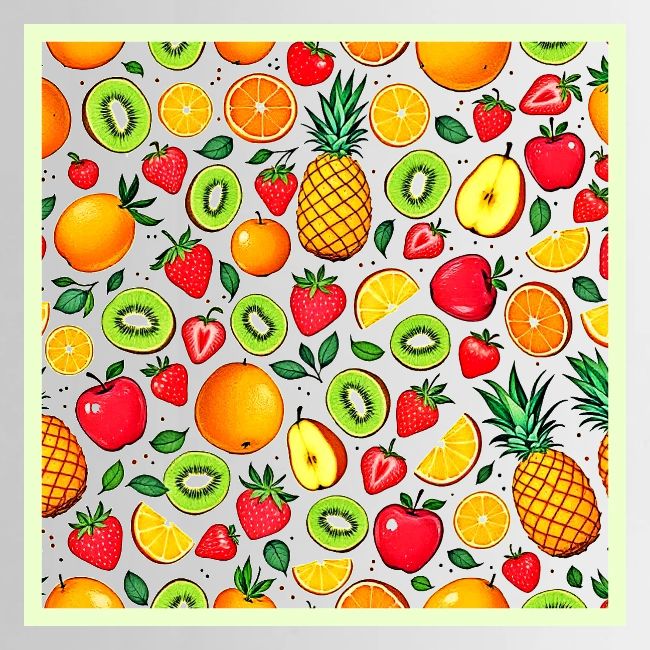 Colorful Fruit Pattern Design