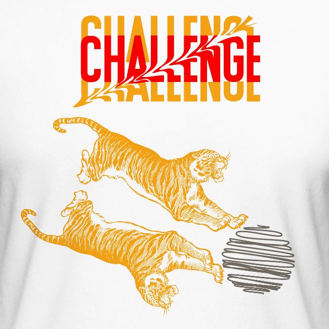 Double tiger fashion, jungle feline animals.