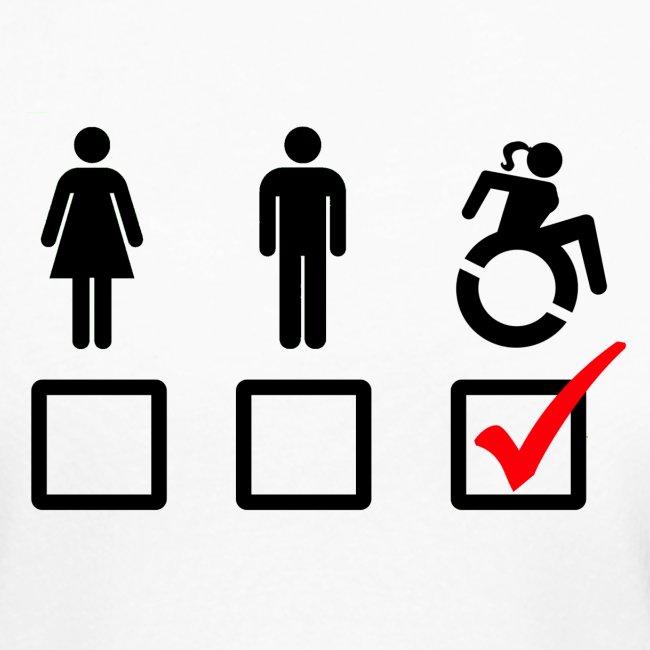 Female wheelchair user, check!