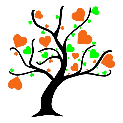 Tree of Hearts - Sticker
