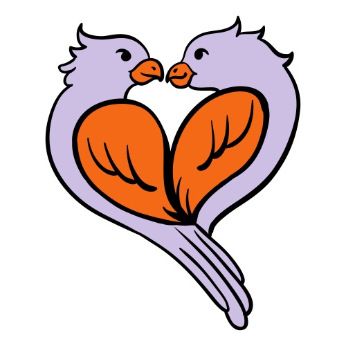 Love birds... - Sticker