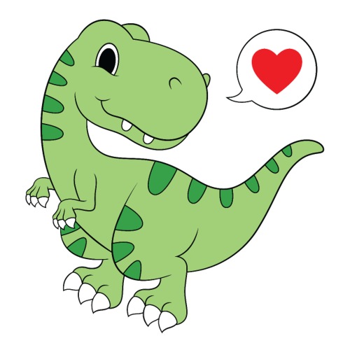 Dinosaur Love - Sticker