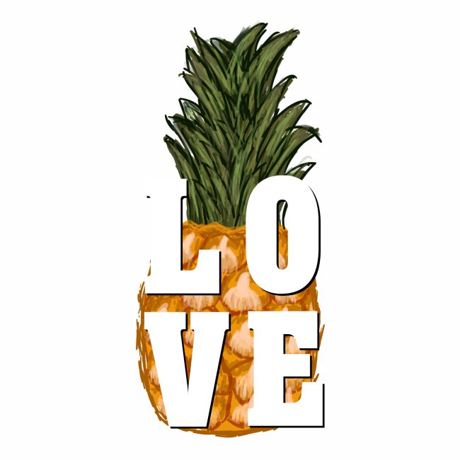 Love Heart Pineapple Shirt Gift Idea