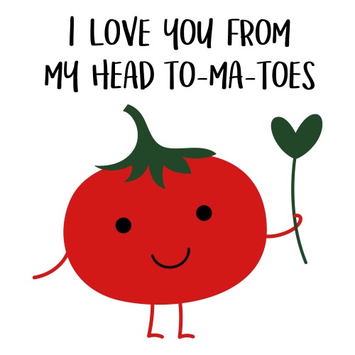 I love you from my head to-ma-toes - Sticker