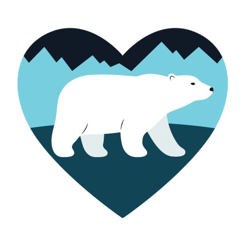Polar Bear Love - Sticker
