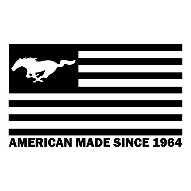 Mustang Flag black