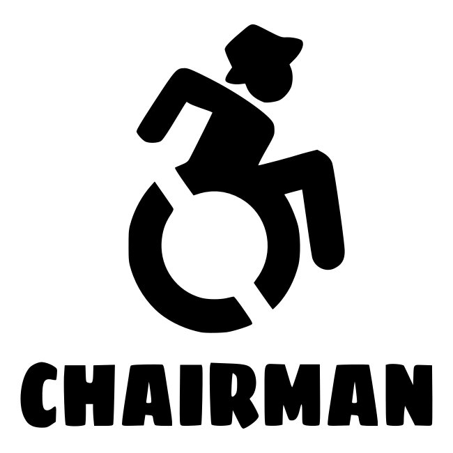 Chairman, man in wheelchair, guy in wheelchair