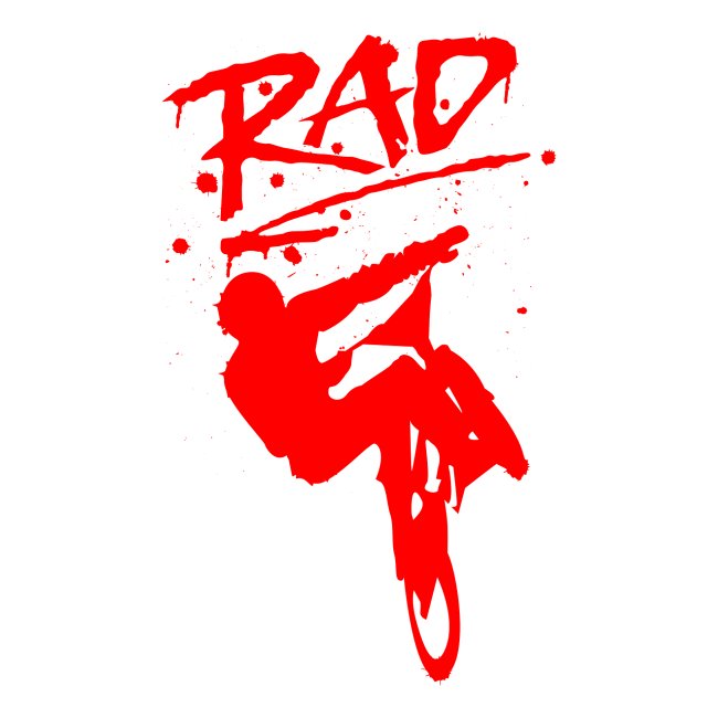 RAD BMX Bike Grafitti 80s Movie Radical T shirts