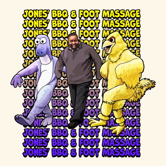 Jones BBQ and Foot Massage - Dancing Wall