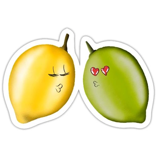 Lemon & Lime Love - Sticker