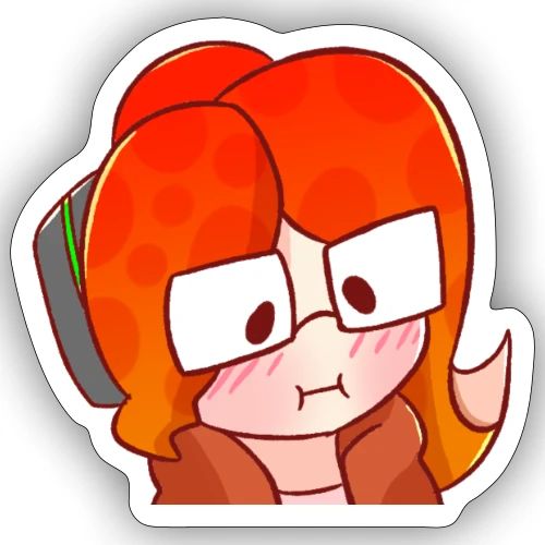 SquidHominid Blushy emote - Sticker